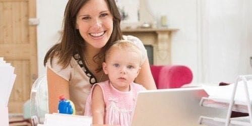 mother at work