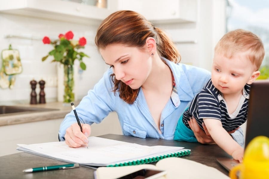 Mum Studying